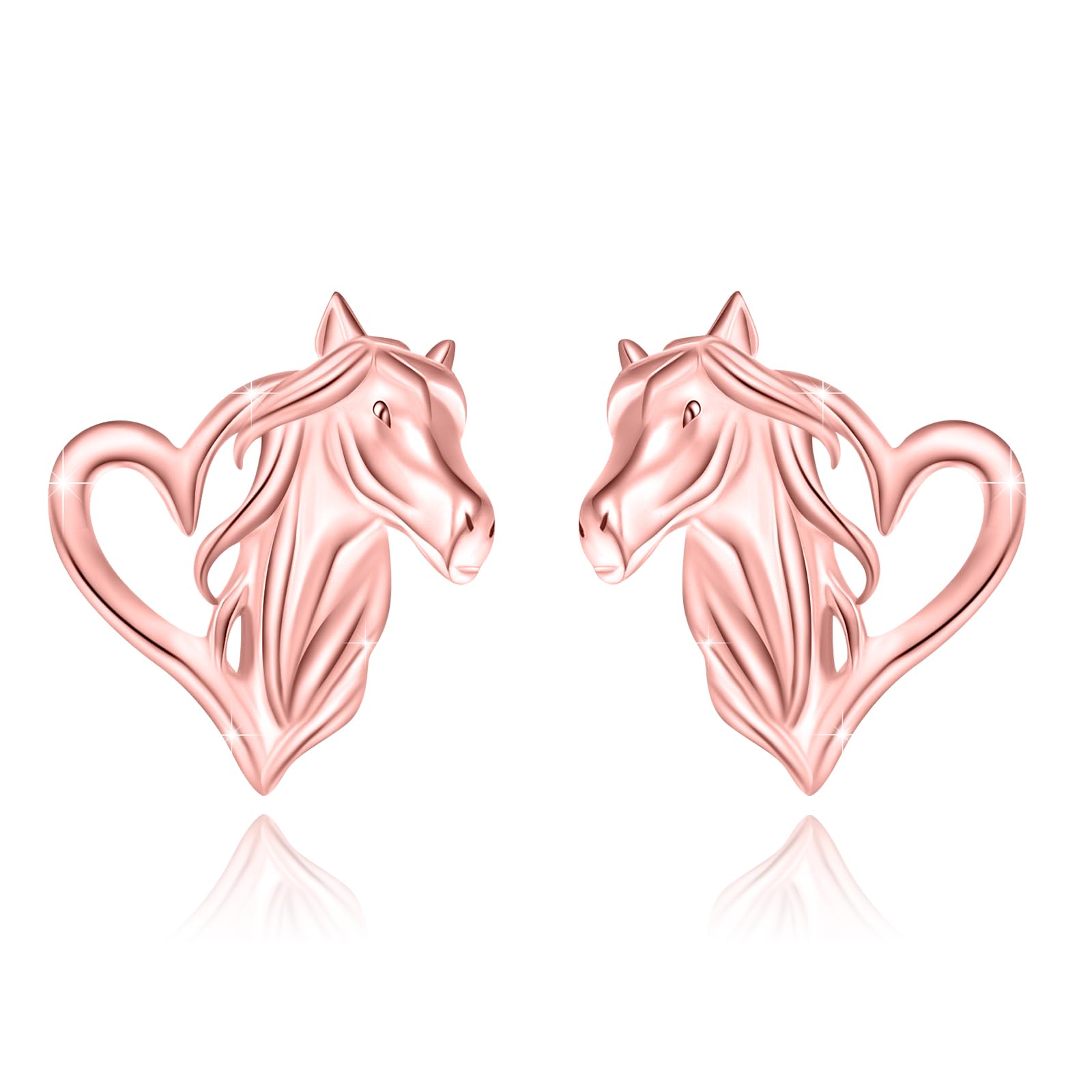 Horse Earrings Women 925 Sterling Silver Horse Lever Back/Ring/Stud Earrings Cute Animal Jewelry Gifts for Women