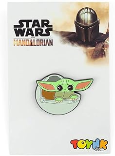The Mandalorian The Child Exclusive Baby Yoda Pin | Baby Yoda In Carriage Caricature Toynk Exclusive | Collectible Baby Yoda Star Wars Pins | Measure 1.5 Inches Tall