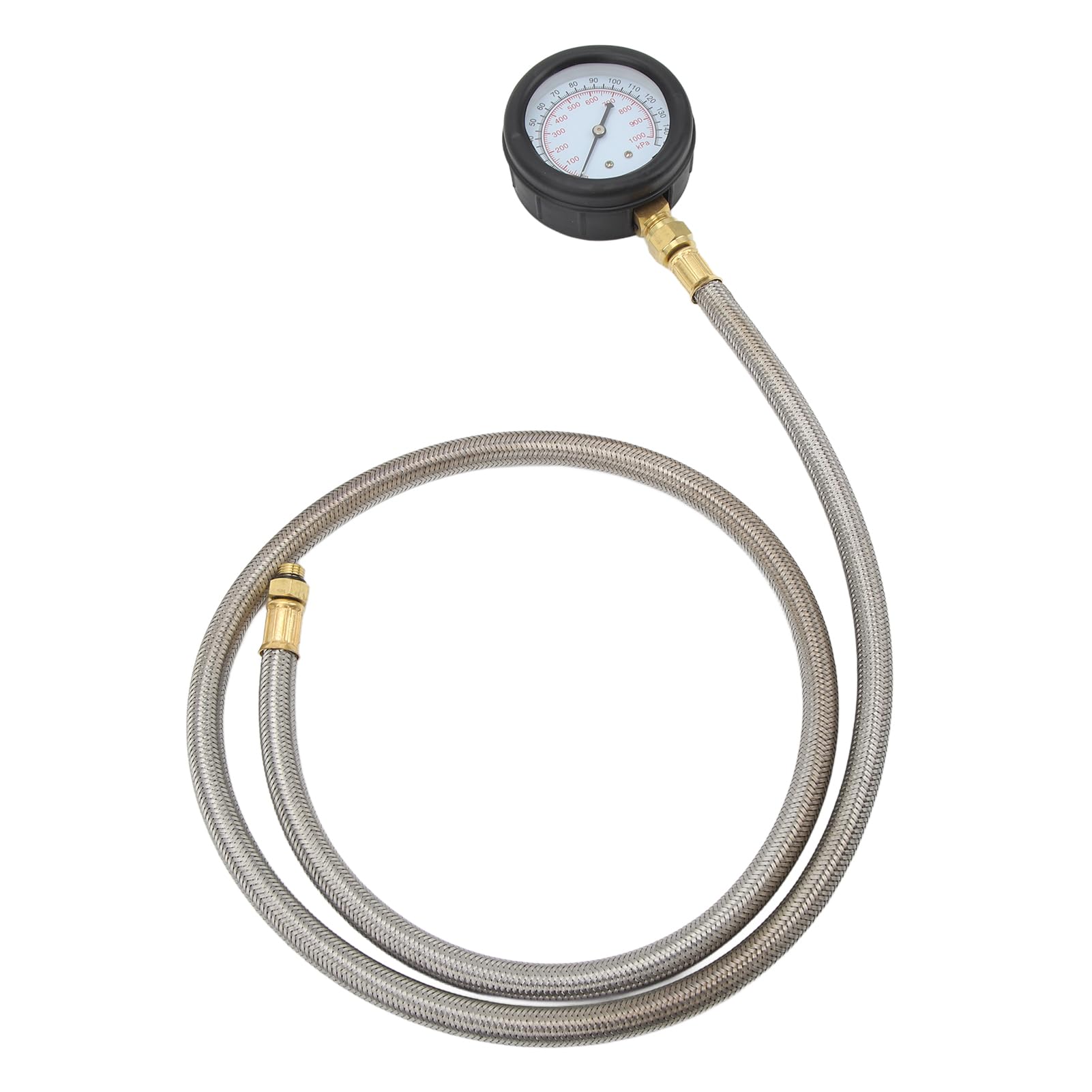 YUYTE Narzędzie do Pomiaru Ciśnienia z 15 Adapterami Obciążeniowymi, Skala 0–150 Psi, Umożliwiające dokładną diagnostykę Ciśnienia w Pojazdach