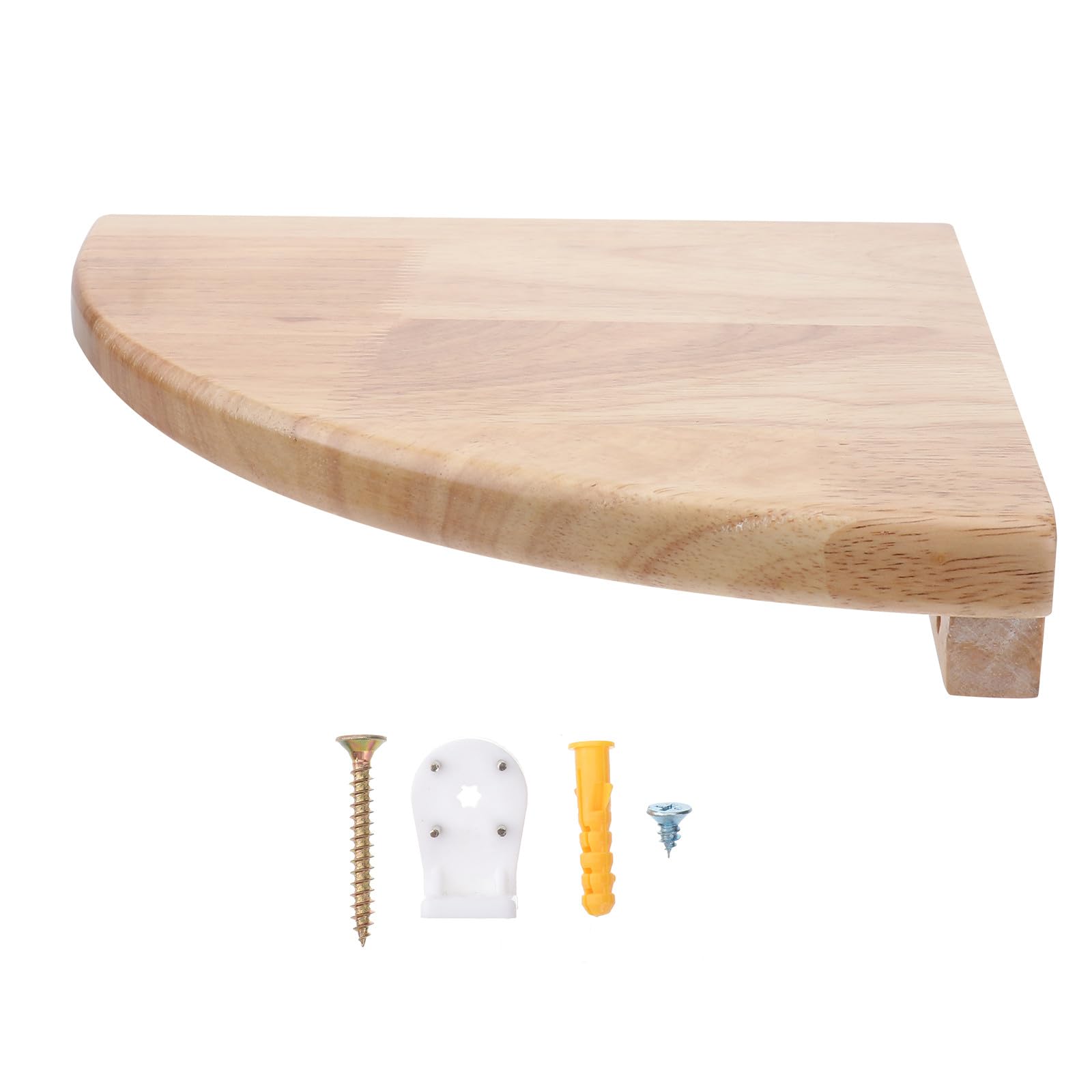 Scaffale Angolare da Parete in Legno di Rovere Bianco 23 Cm Ripiano a Ventaglio Elegante per Soggiorno e Ufficio, Portaoggetti Ecologico e Salvaspazio