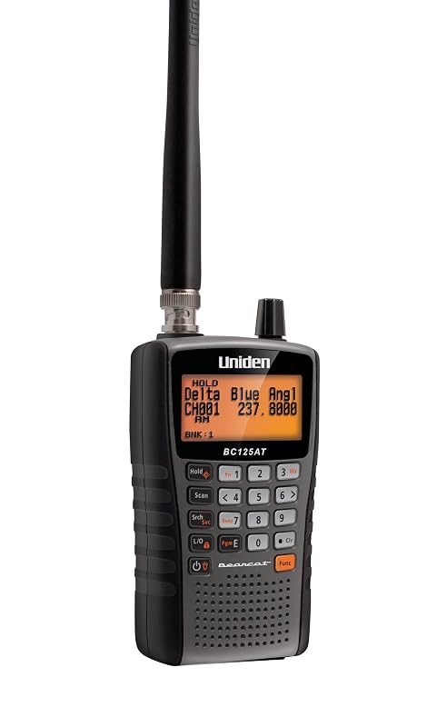 Scanner de Rádio Analógico Portátil Uniden Bearcat BC125AT com 500 Canais