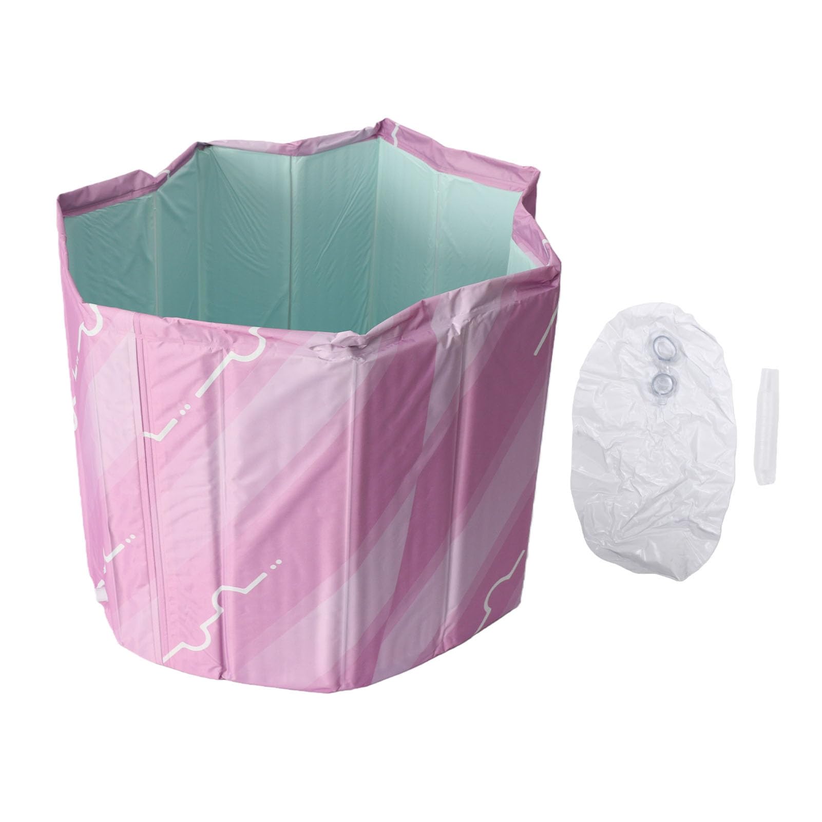 Aufblasbare Badewanne Faltbar, PVC Tragbare Wannenbadewanne, 80