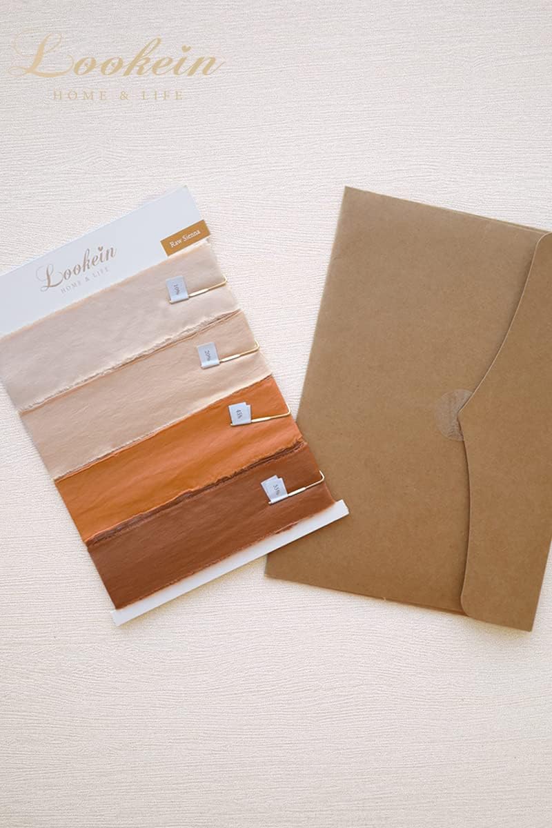 Lookein Chic Terracotta Artificial Flowers Combo& Silk Ribbon for Wedding DIY Bouquet Table Centerpiece Bridal Shower Party Decoration