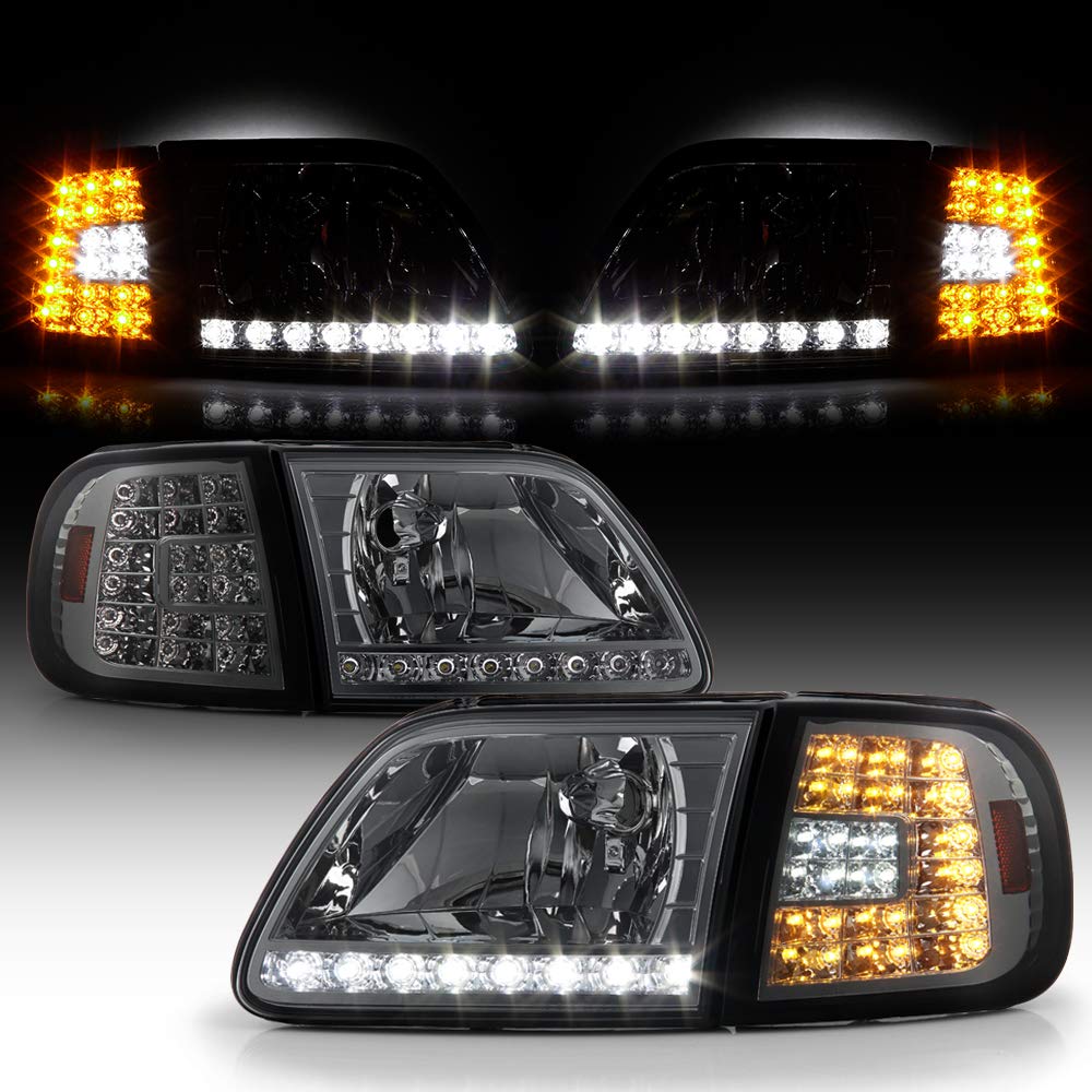Amazon.com: ACANII - For Smoked 1997-2003 Ford F150 Expedition LED