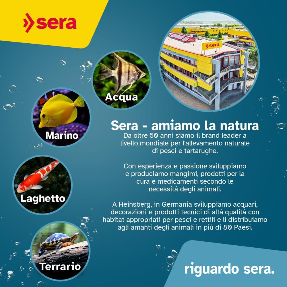 sera Turtle Adult Raffy P Pellets 10L (2,35kg) | Mangime tartarughe acqua per tartaruga adulta carnivora | Pellet ricchi di proteine per tortoise acquatiche | Principale per tartarughe d'acqua