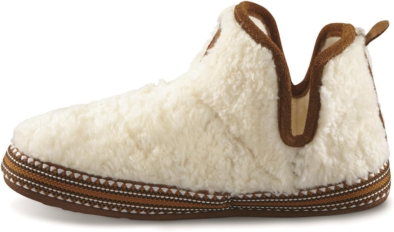 ARIAT Women's Warm Soft Acrylic/Wool Blend Upper Indoor/Outdoor Rubber Bottom Bootie Slippers, Appaloosa, Large