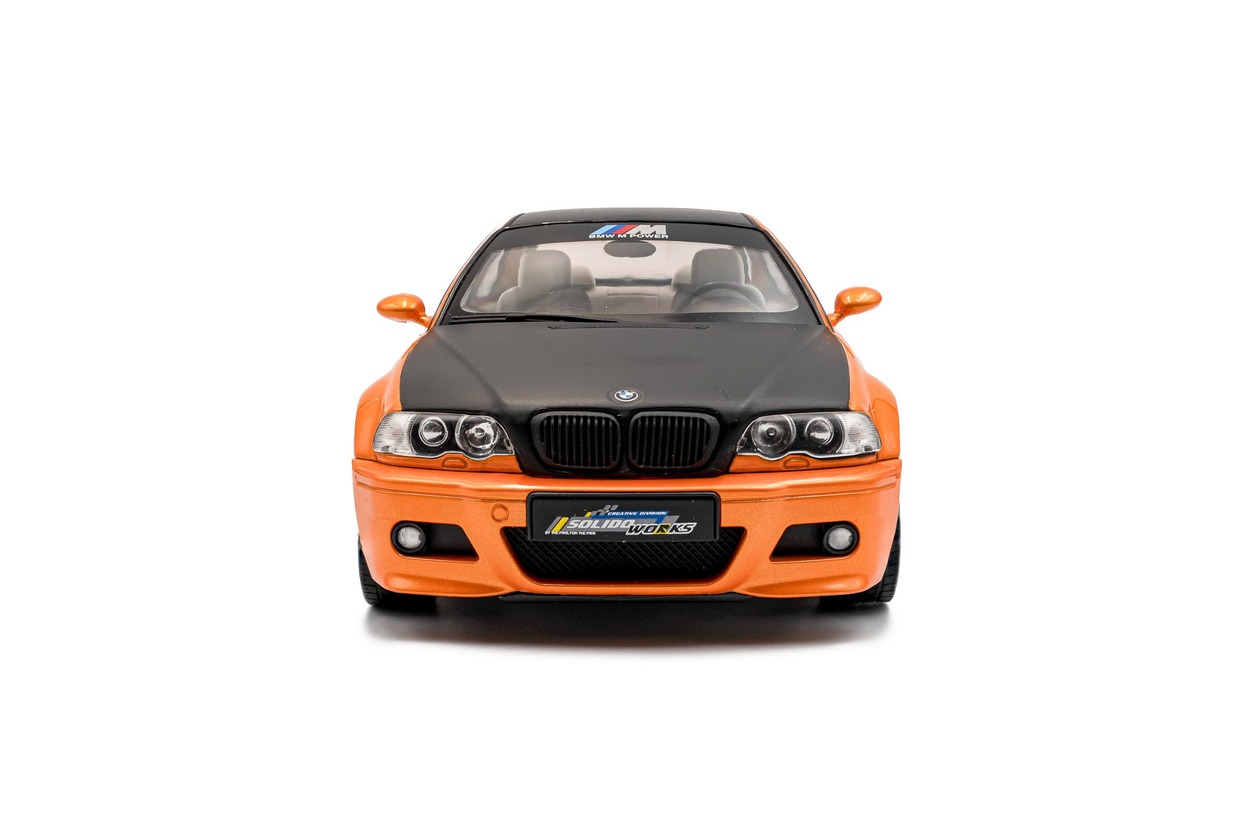 Solido Funciona a escala 1:18 BMW E46 M3 Coupe Orange 2000 Diecast Model Car S1806509