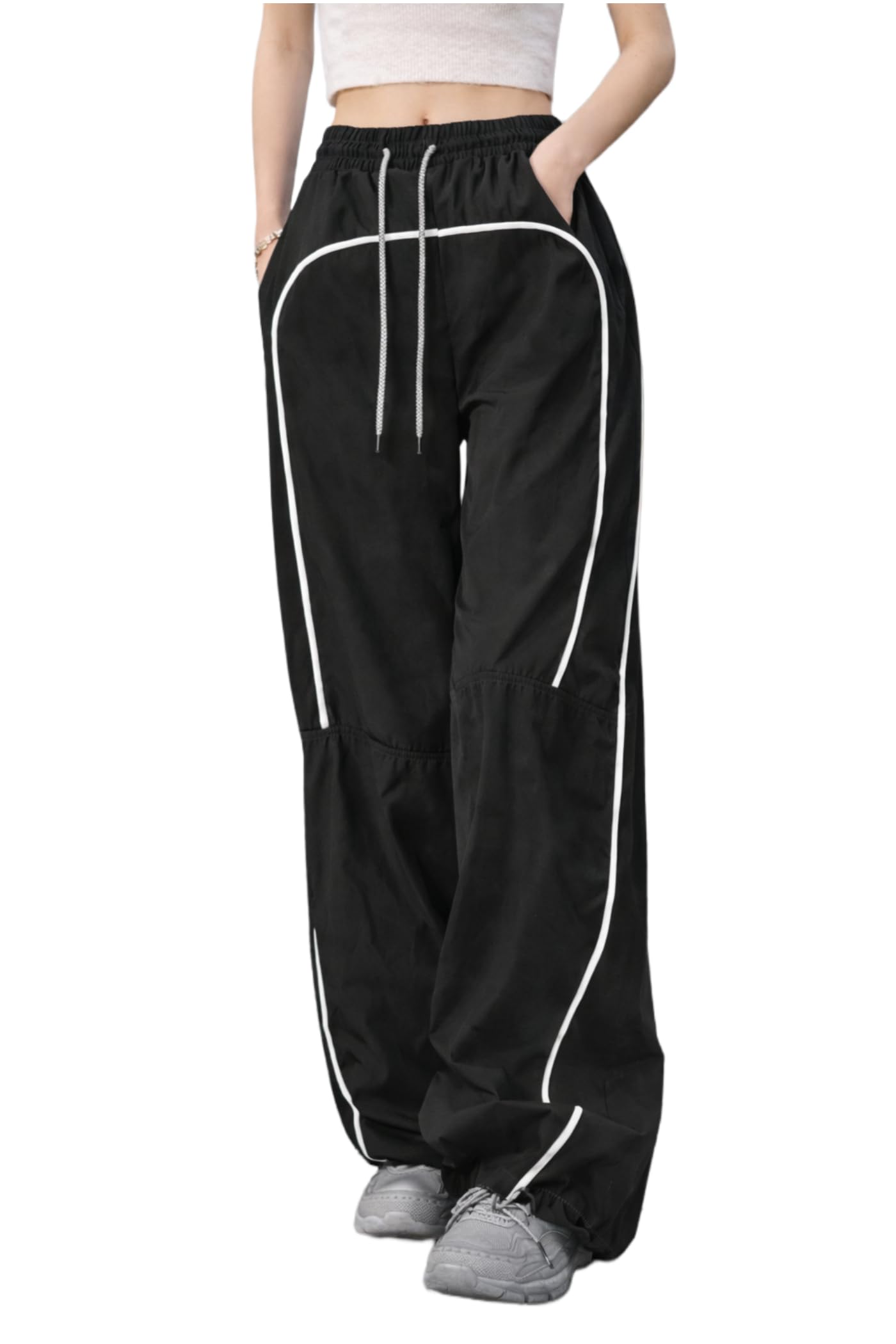 funday fashion Women Full Length Relaxed Fit Casual Cargo| Korean Cargo for Women's-picture-20