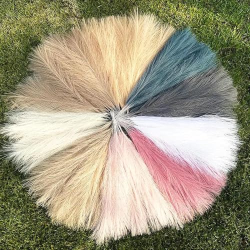 Pampas Grass Decor Tall, 10Pcs 21.65 Inch Reed Pampas Grass miniatura 6