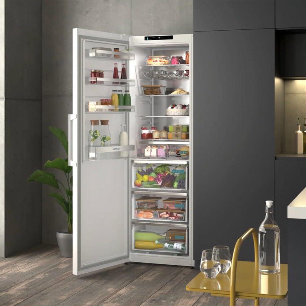 SIEMENS Refrigerador Empotrable KS36NVWCG 402 L Blanco