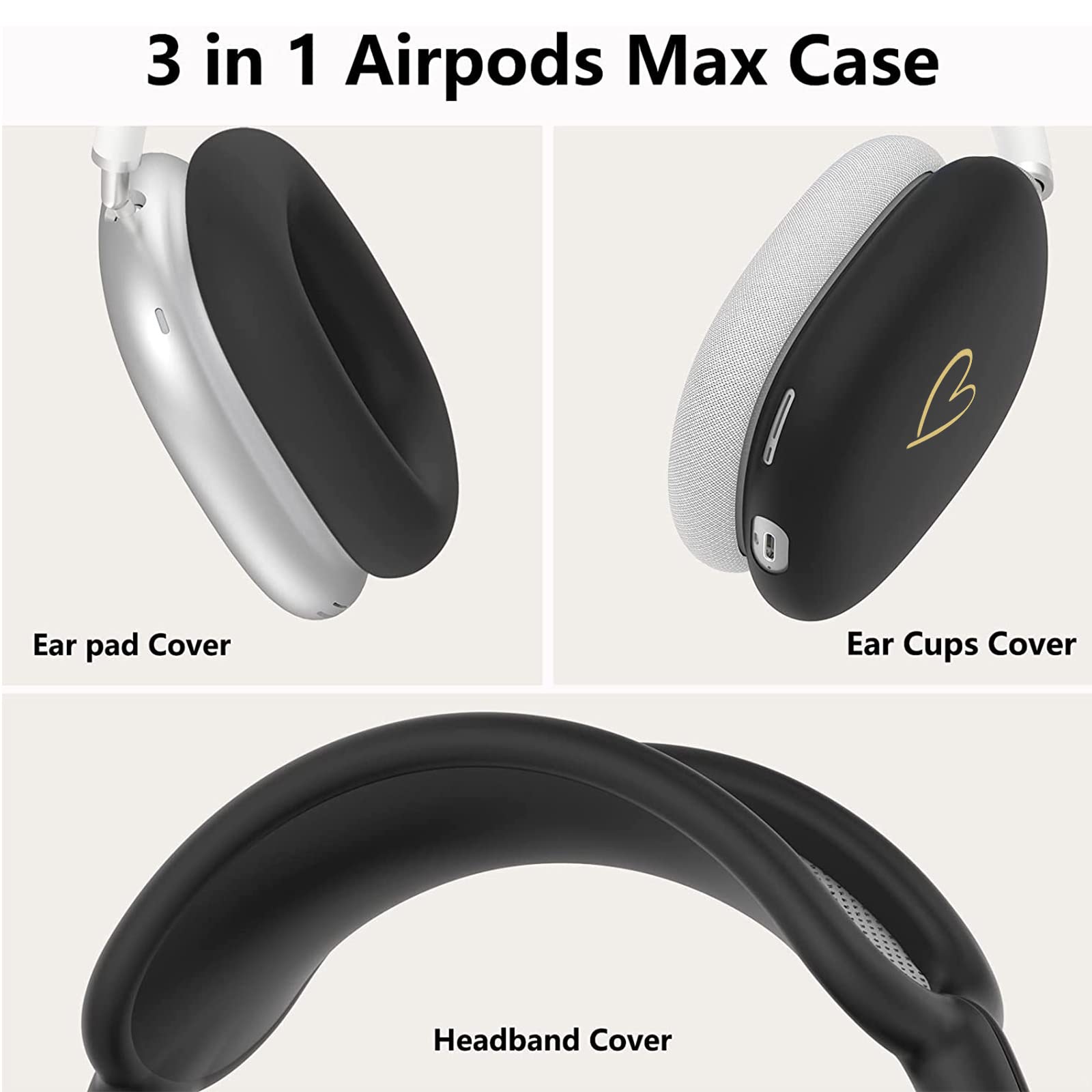 Amazon.com: AIIEKZ Case Cover for AirPods Max, Anti-Scratch Soft
