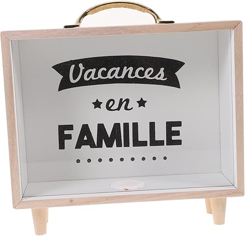 ERINGOGO Wooden Money Box Wooden Piggy Bank Coin Holder Light House Decorations for Home Girl Baby Gifts Home Décor Wooden Coin Bank Money Holder