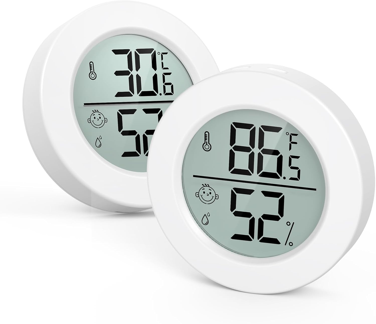 Brifit Room Thermometer Hygrometer, Indoor Hygrometer, Mini Digital Temperature Humidity Meter