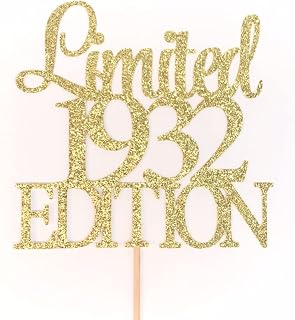 Atelier Elegance Limited 1932 Edition Cake Topper, Birthday Cake Topper, Anniversary Topper