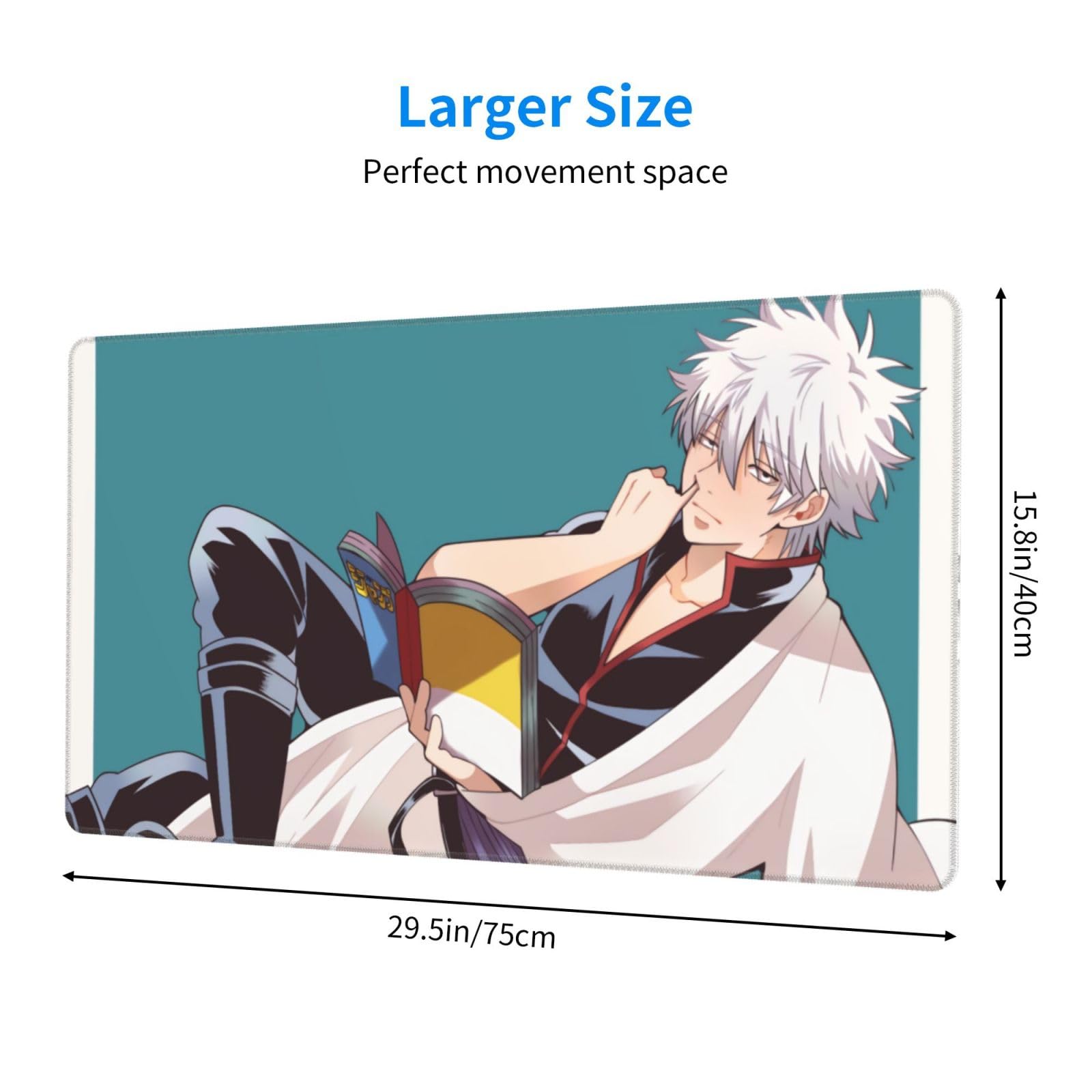 Amazon.co.jp: マウスパッド 銀魂 坂田銀時 ゲーミングマウスパッド 超