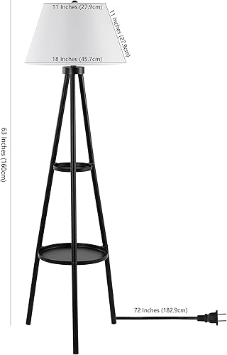 Miniatura 3 de Safavieh Lighting Collection Dorea Modern - Lámpara de pie con trípode de mesa de 63 pulgadas bombilla LED incluida