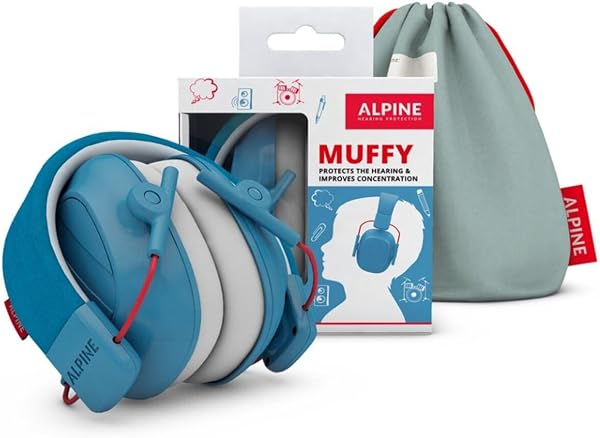 Alpine Muffy Casque Anti-Bruit : protection auditive pour enfants jusqu'à 16 ans - CE Certifié - Confortable et réglable - Prévient les troubles auditifs - Robuste et facile à ranger – Bleu - 2
