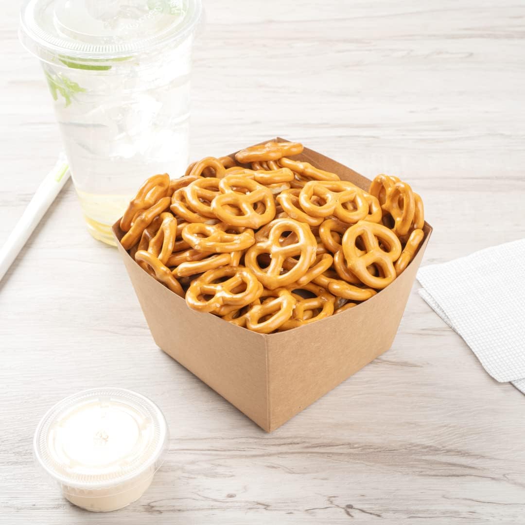 Restaurantware Square Kraft Paper Snack Box, 5.3 x 3.3 In, 200 Pack
