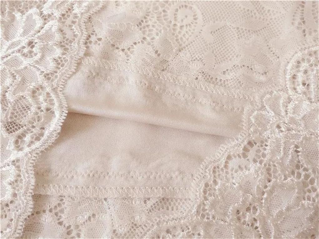 Women Silk Camisole Dress Petticoat Lace Full Slips Dress Round Neck