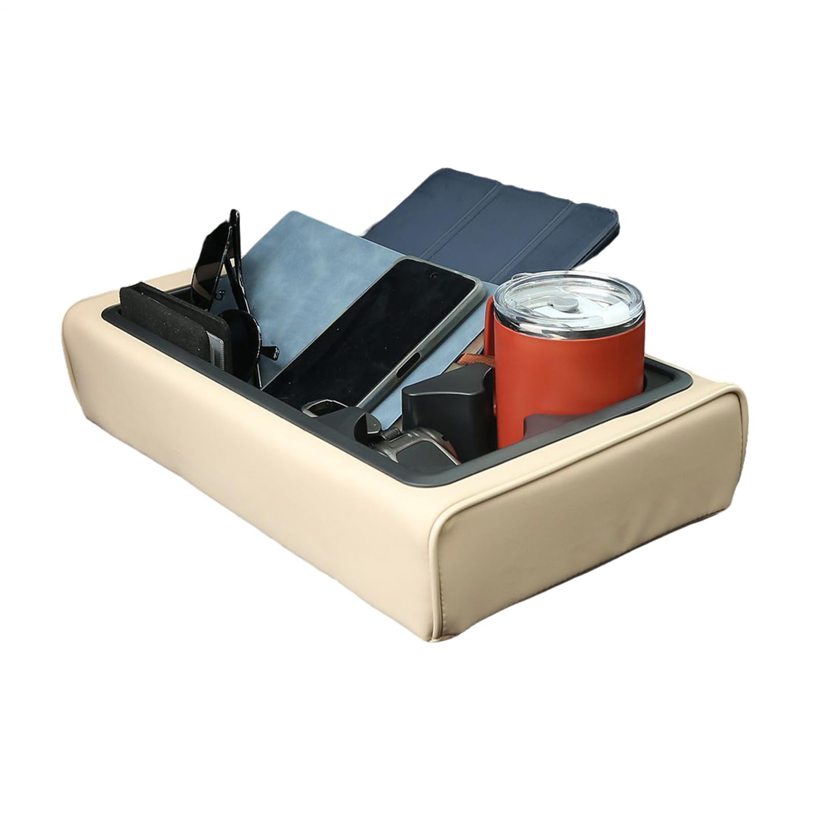 Support de boîte à mouchoirs pour voiture design élégant en cuir synthétique chic