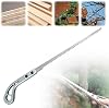 Outdoor Portable Hand Saw, Hand Pruning Saws Small Hand Saw, Portable Camping Hand Saw Fine Toothed Hand Saw Mini Woodworking Hand Saws for Camping, Gardening (Grey Handle)