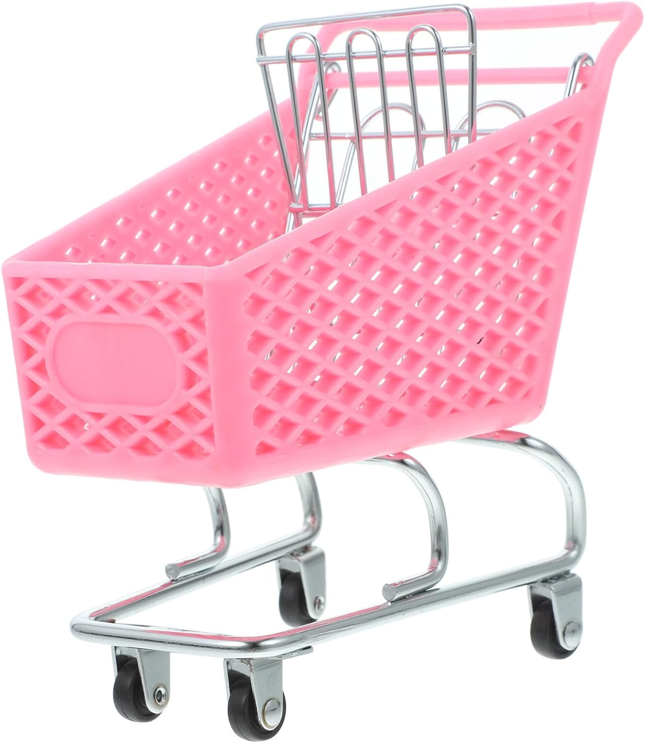 DOITOOL Miniature Grocery Cart Mini Supermarket Handcart 5.39x 5.5 In Mini Shopping Cart Shopping Utility Cart Shopping Grocery Cart Mode Storage Toy Desk Organizers Mini Shopping Cart (Random Color)