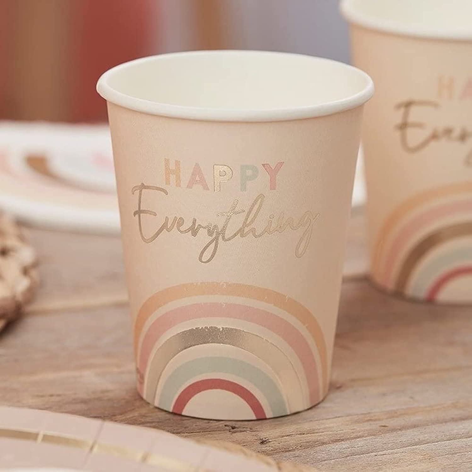 Ginger RayHappy Everything Natural Rainbow Party Cups