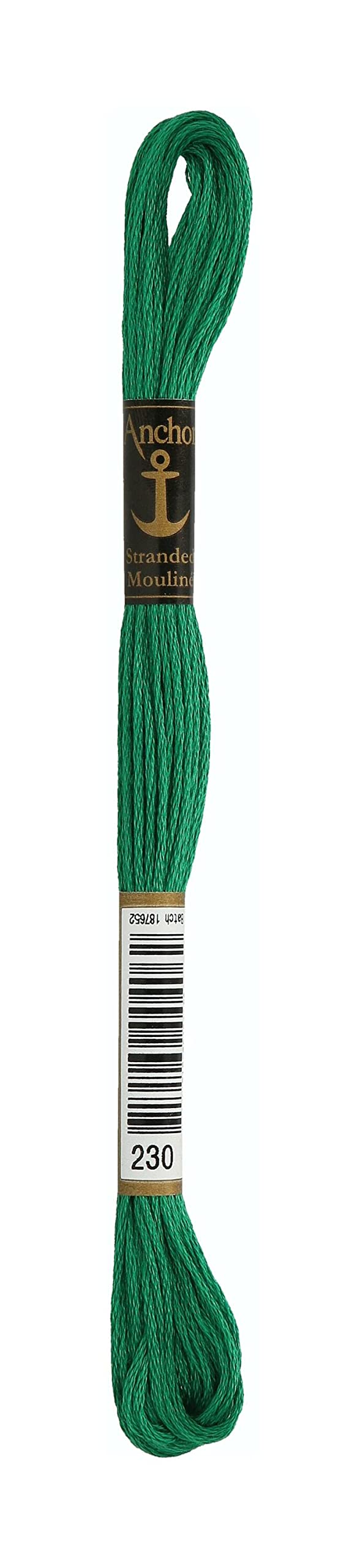 Anchor 4635000 100% Cotton Embroidery Thread 00230 Phosphorgrün