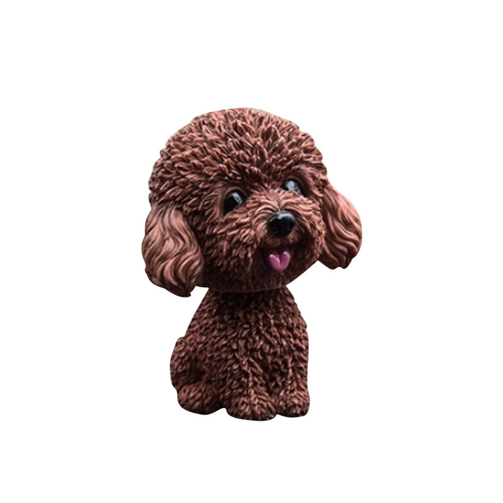 Wackelhund Dackel Auto-Deko 16cm - Harz Nickhund Für Armaturenbrett