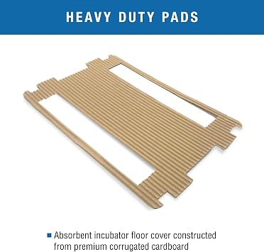 Brinsea Corrugated Cardboard Hatching Mat for Ovation 28 Egg Incubator, Textured Disposable Hatch Floor Covering to Improve Chick Surface Grip, Easier Cleaning, Pack of 6 Mats