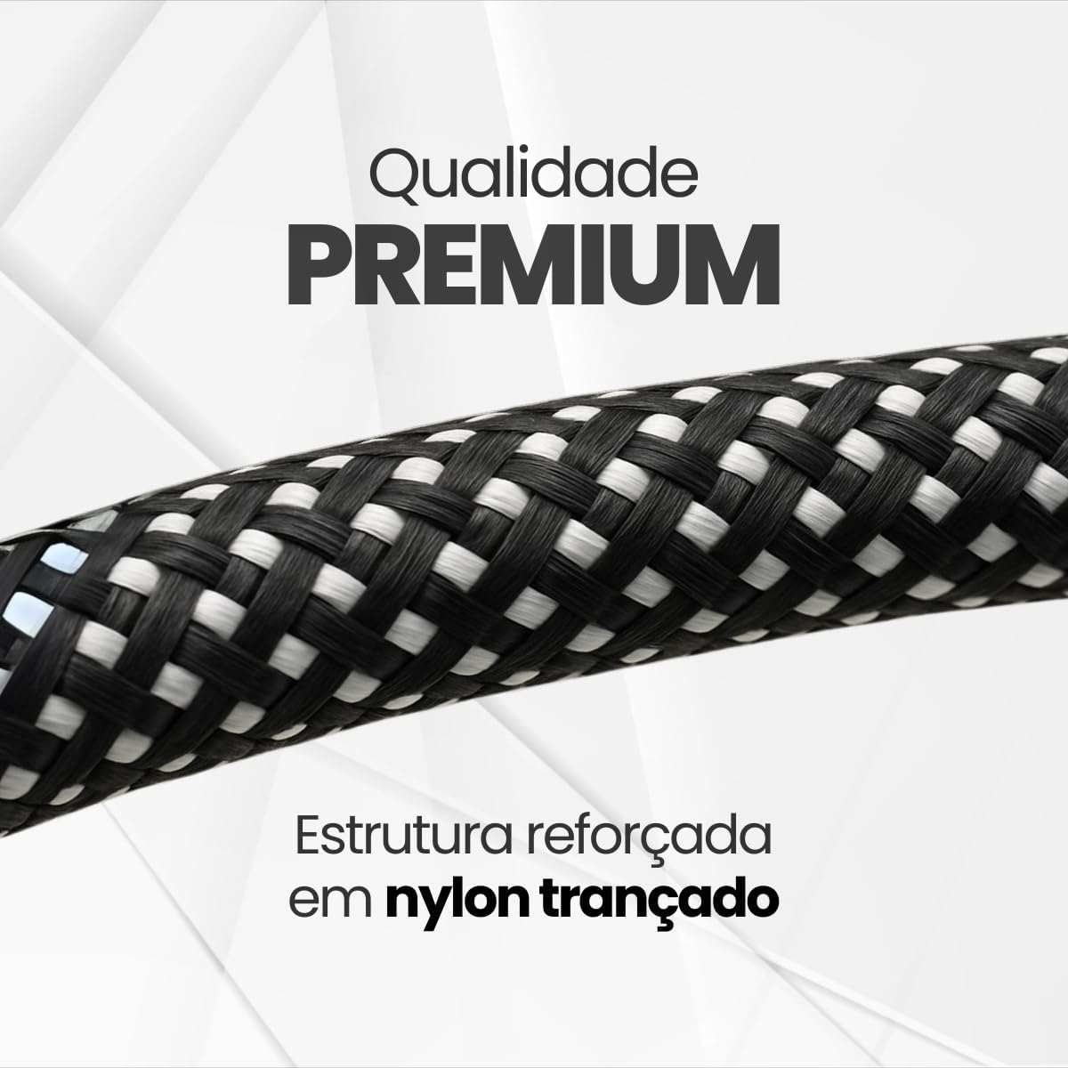 Cabo USB C 60W Reforçado 1,5m Compatível com iPhone e Samsung Cabo Resistente Cabo USB Tipo C para Tipo C Carregamento Rápido Compatível com Cabo iPhone USB C