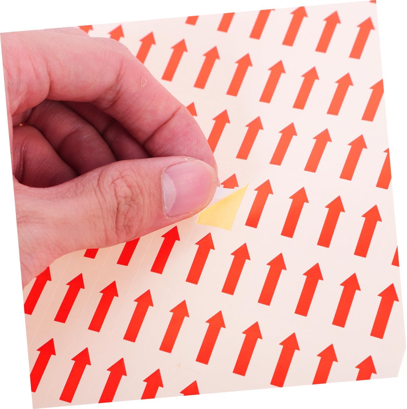 Uonlytech 2PCS Red Arrow Shaped Self-Adhesive Marking Stickers Small Direction Indicators for Fridges Labels and Tags