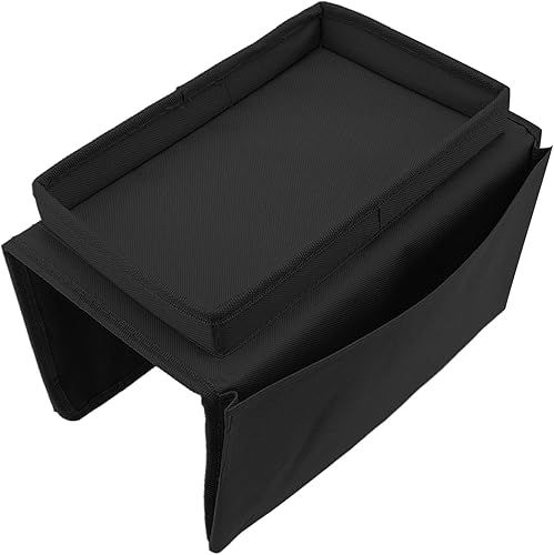 Miniatura 8 de Organizador de reposabrazos de sofá con bandeja para silla, brazo de TV, soporte remoto para sofá reclinable, sillón, organizador de bolsillos de