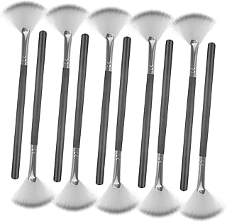 10 brochas de maquillaje con abanico, aplicad...