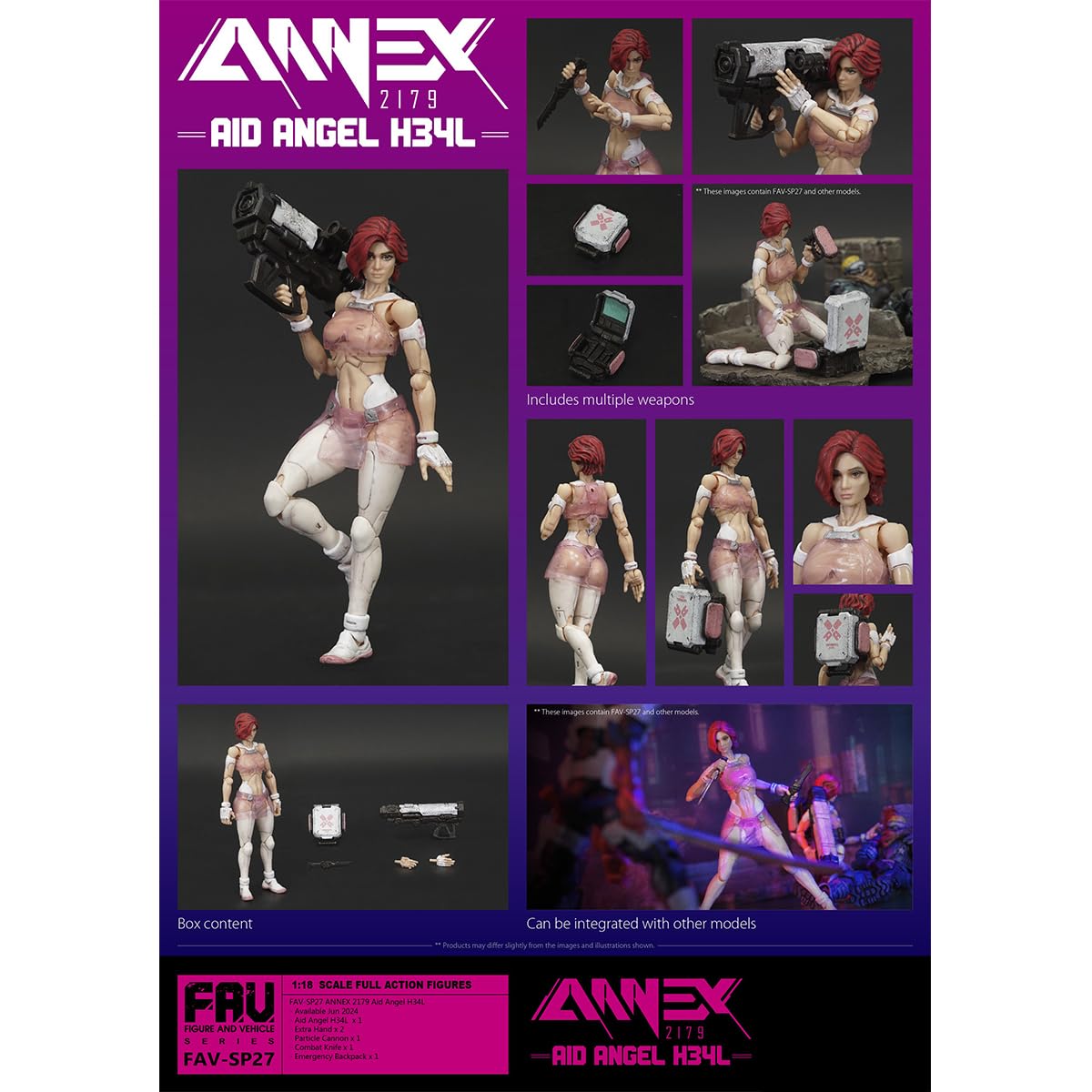 HiPlay Toy Alliance Acid Rain World 1/18 FAV-SP27 Aid Angel H34L