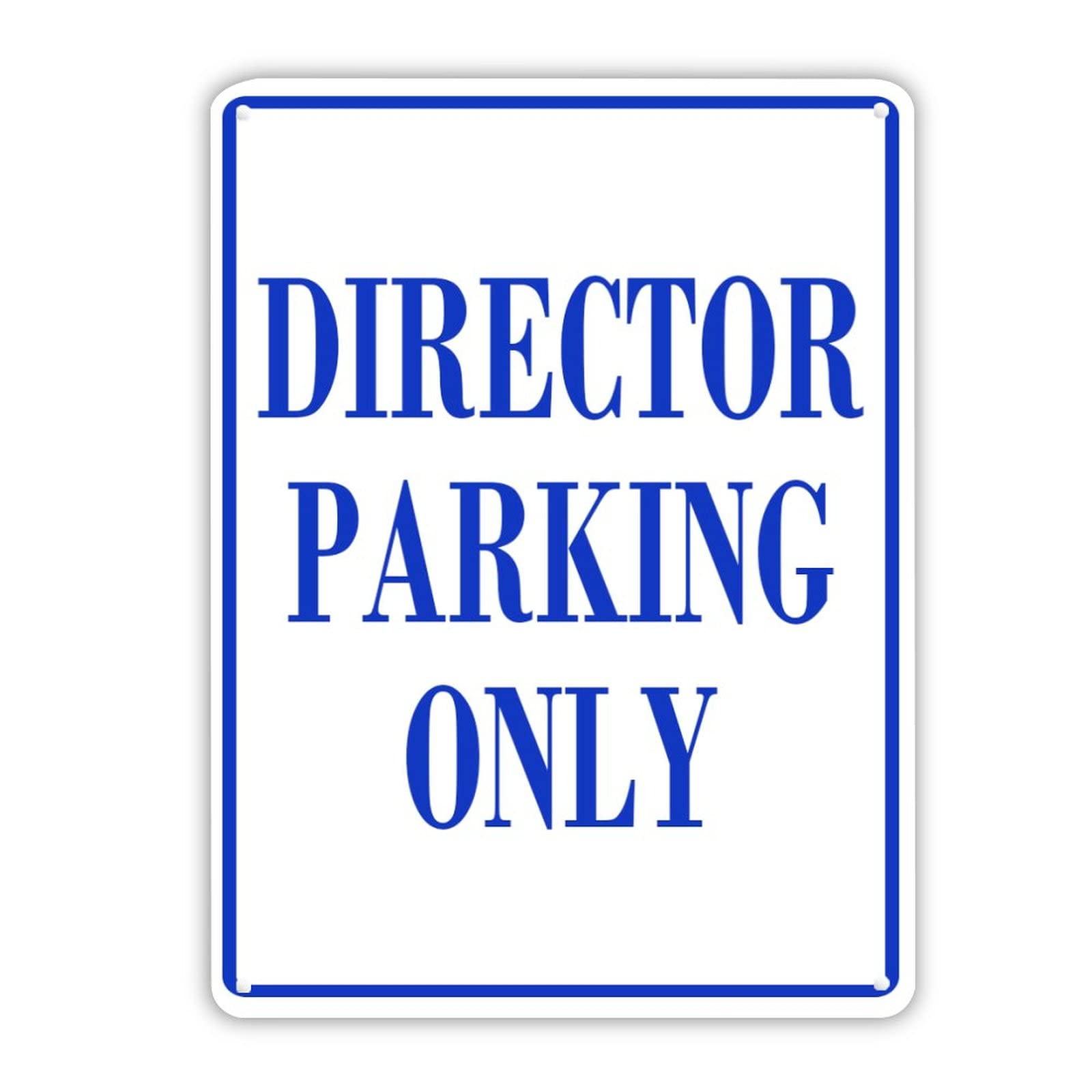 Panneau de stationnement aluminium pour directeur. Signalisation de garage durable.