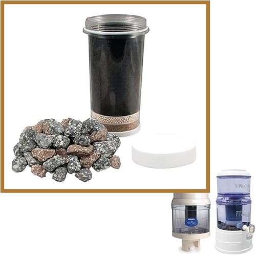 Cartucho de filtro de repuesto avanzado (1361), prefiltro de microesponja (1362), piedras minerales (1386) para Nikken - Mejora tu sistema