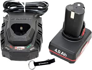 HEADNMORE® Bundle – Parkside – Batteria multifunzione 20 V PAMFW 20 + portachiavi (con batteria da 2 Ah inclusa