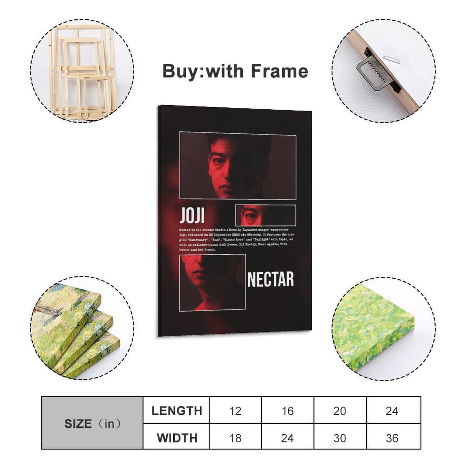 joji アルバムセット　２枚セット Amazon.com: Joji Nectar Canvas Poster Bedroom Decoration Landscape