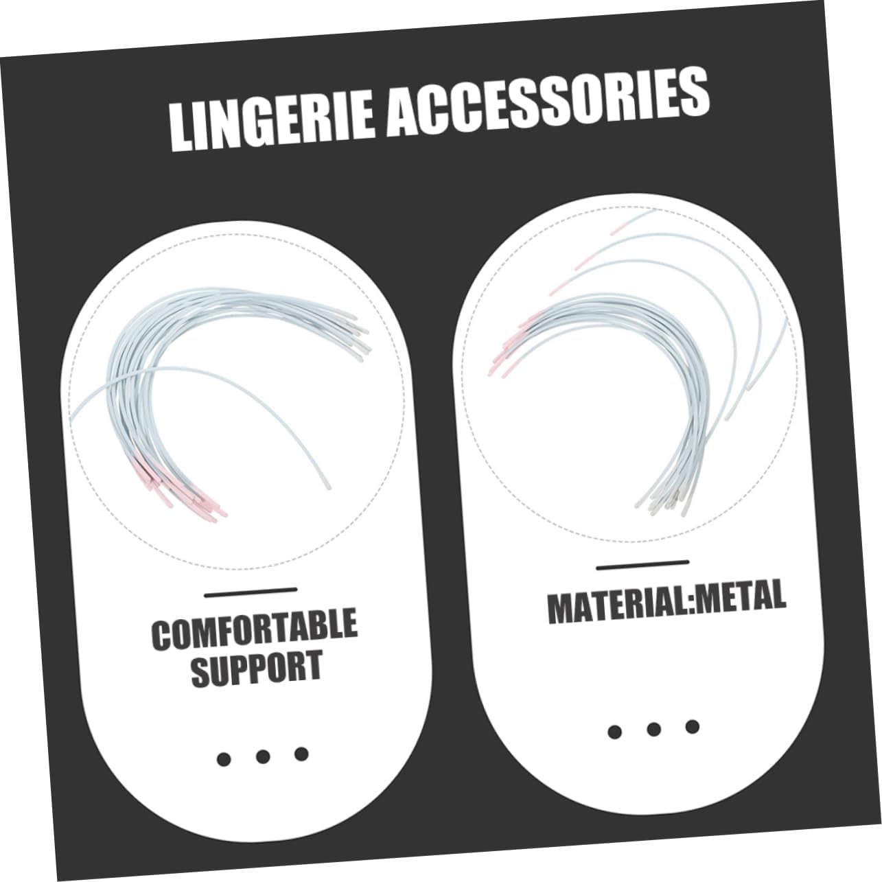 DIYEAH 20pairs Women Underwire Replacement Wires Lingerie Support DIY Sewing Ergonomic Comfort