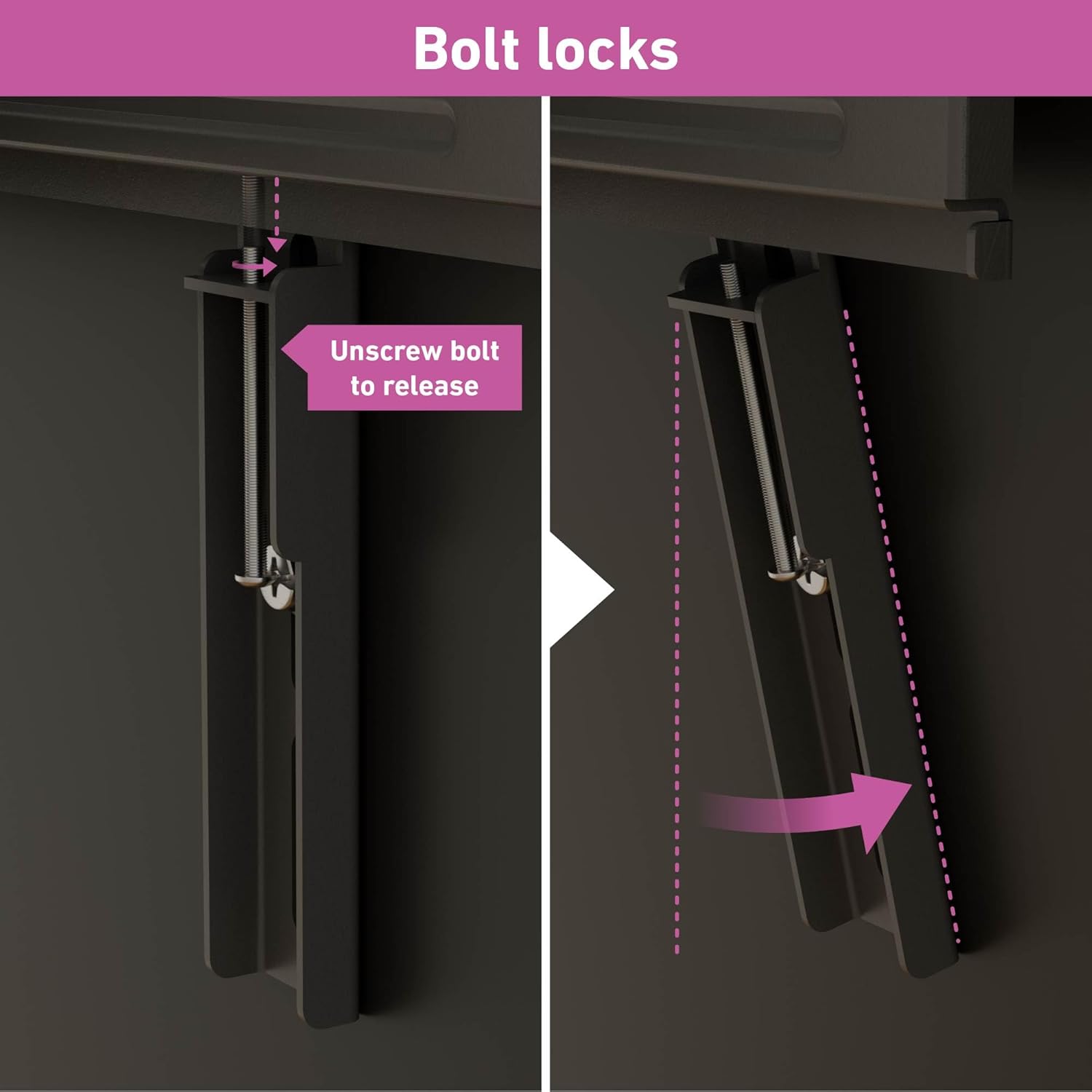 D-Line TV Wall Bracket for 50-85 Inch TVs, Tilt, Turn and Extend, Full Motion, Holds up to 110lbs
