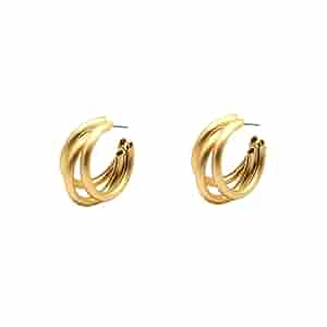 Joker & Witch Claudia Gold Hoop Earrings for Women : Amazon
