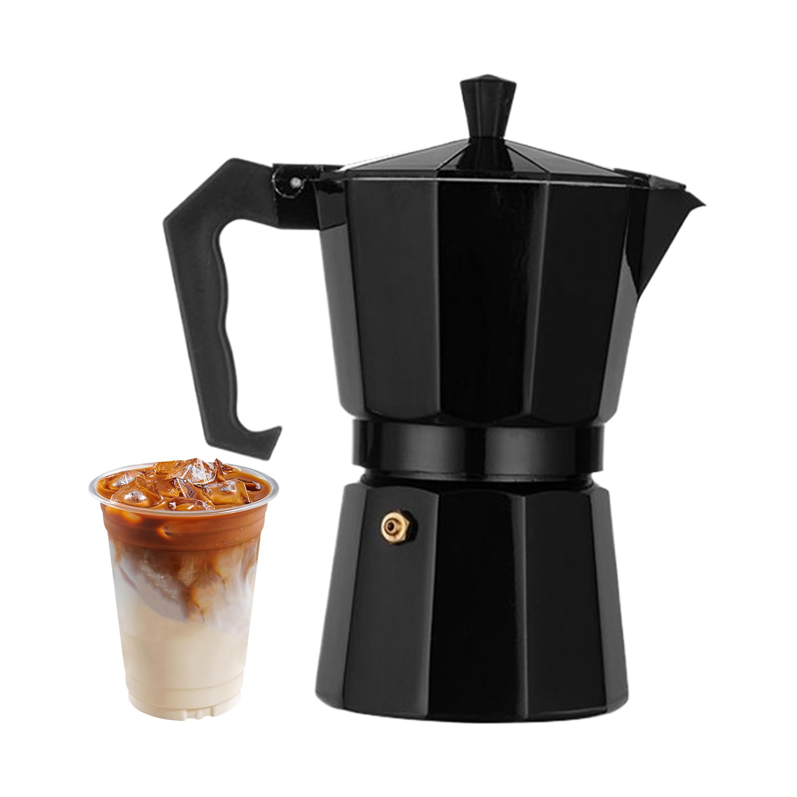 Cafetière pour plaque de cuisson compatible céramique qui ne brûle pas le café