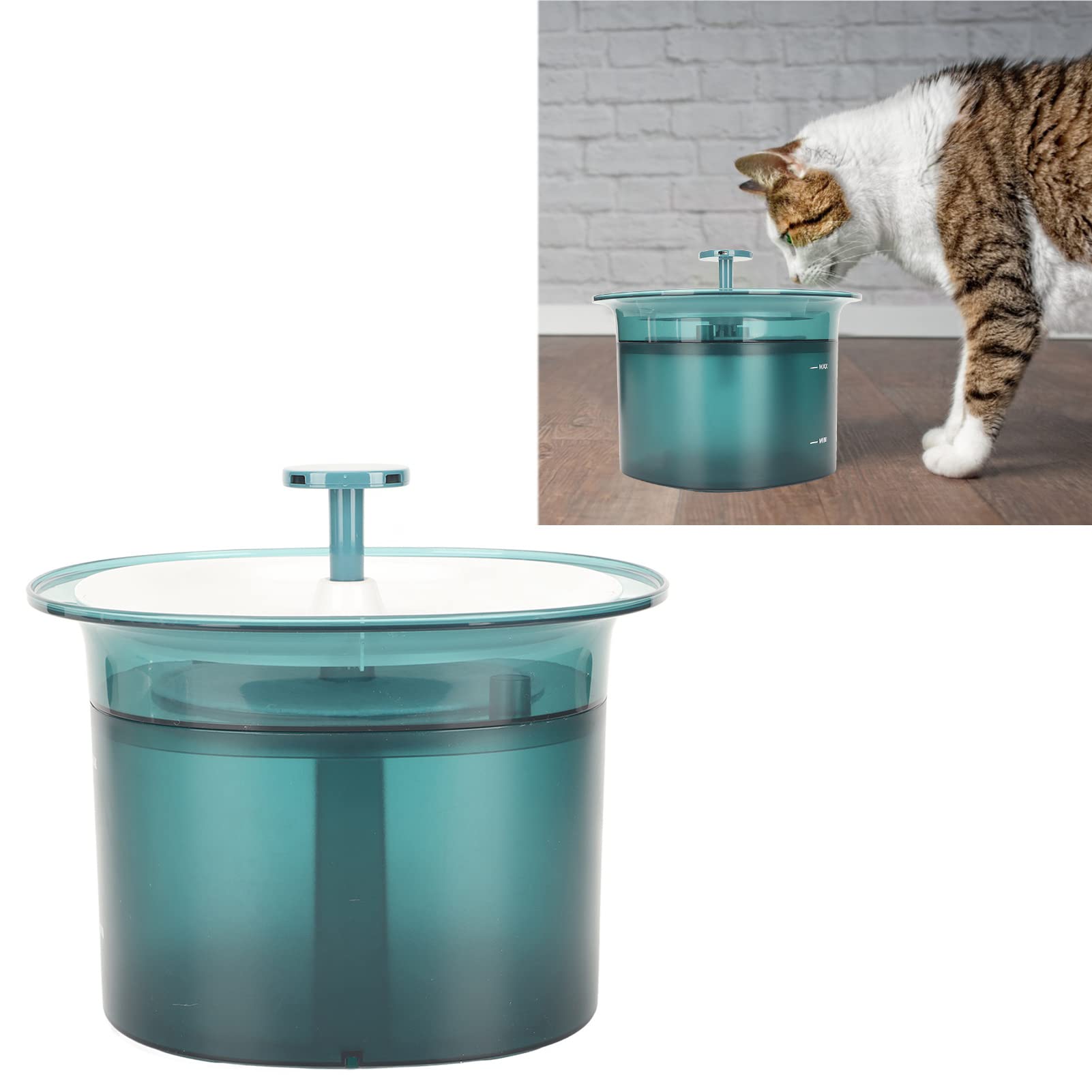 Fuente de Agua para Mascotas 2L Gran Capacidad 3 Filtrado Fuente de Agua para Gatos silenciosa con Bomba de Agua Inteligente para Gatito