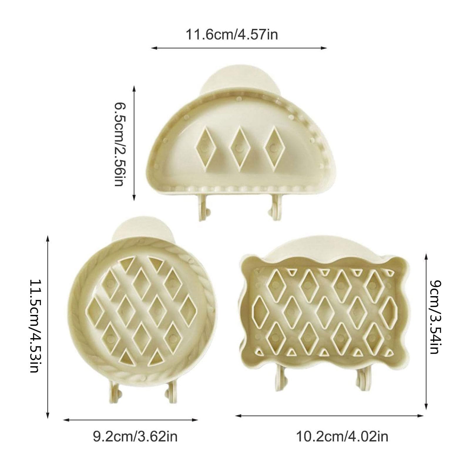 DGFJY Hand Pie Molds - Plastic Material, Rectangle