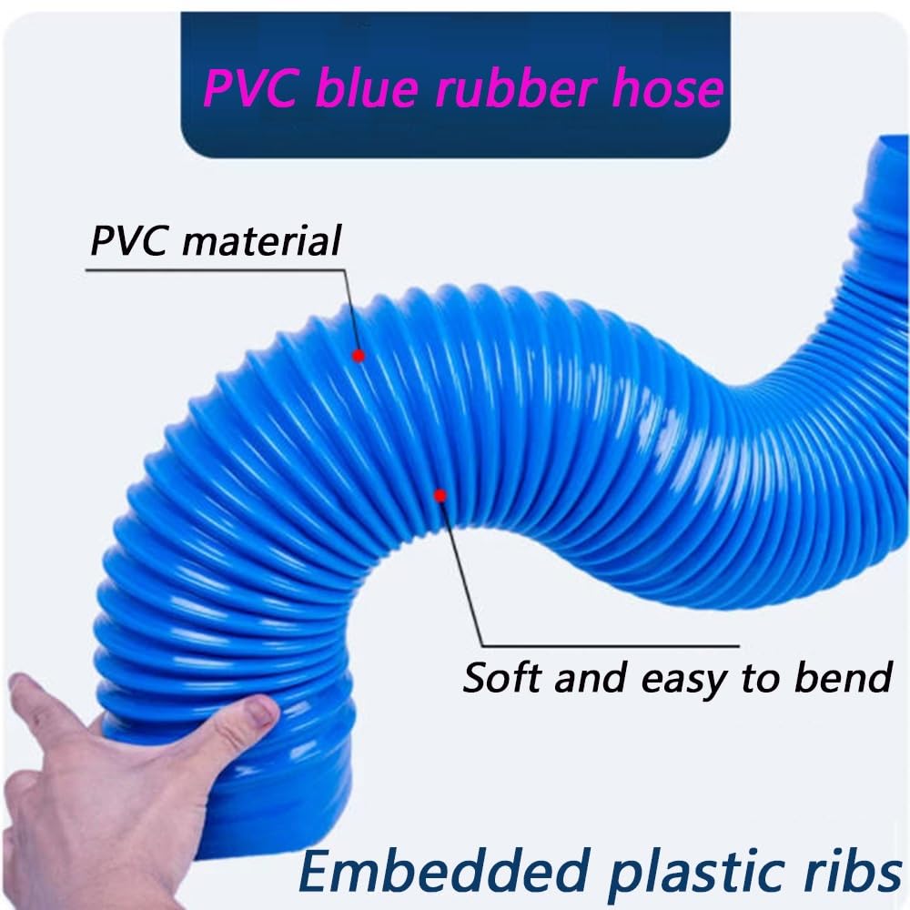 Tubo flessibile di aspirazione antistatico del PVC del tubo flessibile della raccolta della polvere 10ft, tubo flessibile del collettore di polveri di plastica per la raccolta dei fumi