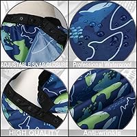 Vista 5 de Capa profesional de corte de pelo con cepillo de plumero para el cuello, capa de peluquería de salón, accesorios de peluquería A