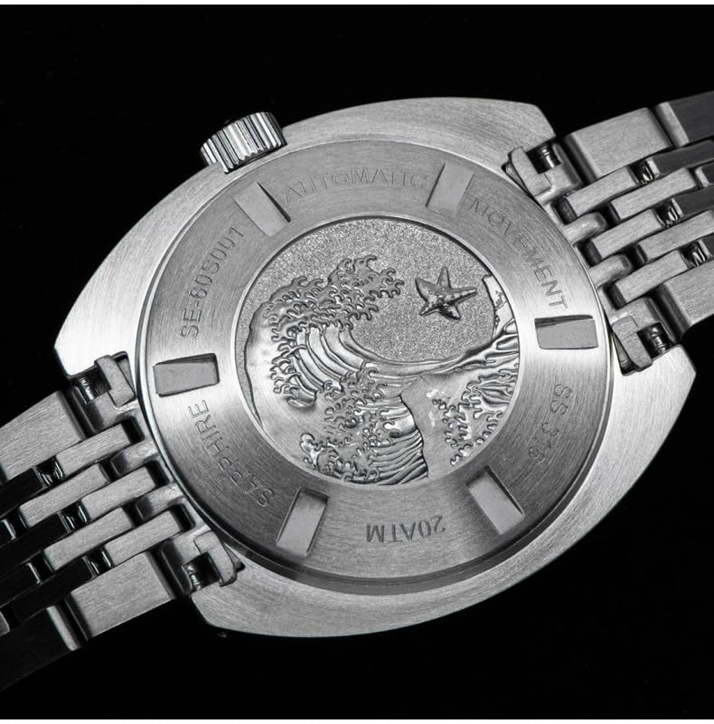 Seestern S406 Automatico Acciaio Nero Datario Orologio Uomo