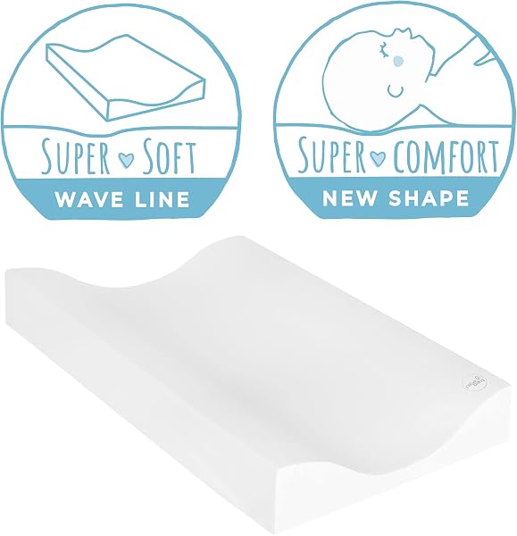 Ceba Baby Matelas à Langer Bebe souple 70x50 cm, 80x50 cm Lavable pour Filles et Garçons - Polypodie 70x50 cm - 5