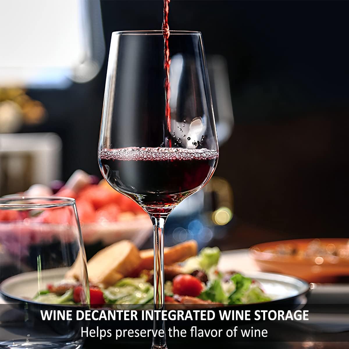 Aérateur de vin électrique USB Rechargeable Aérateur de vin Verseur Décanteur de vin Distributeur de pompe Distributeur automatique d'oxydant de vin Pompe portable Aération Verseur pour les amateurs